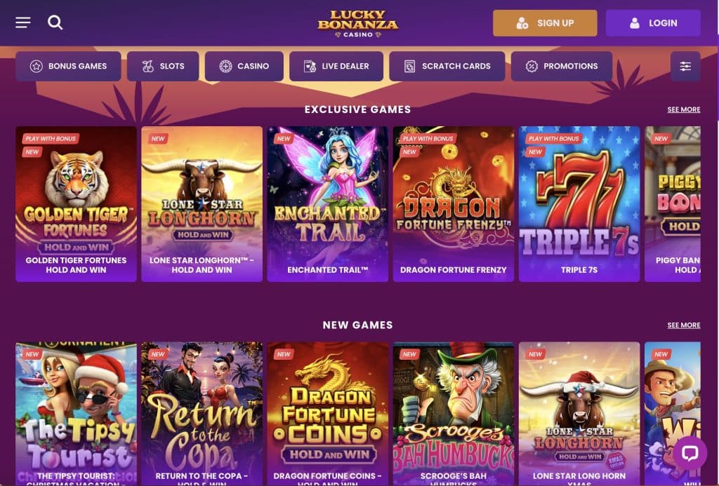 Lucky Bonanza California Online Casino