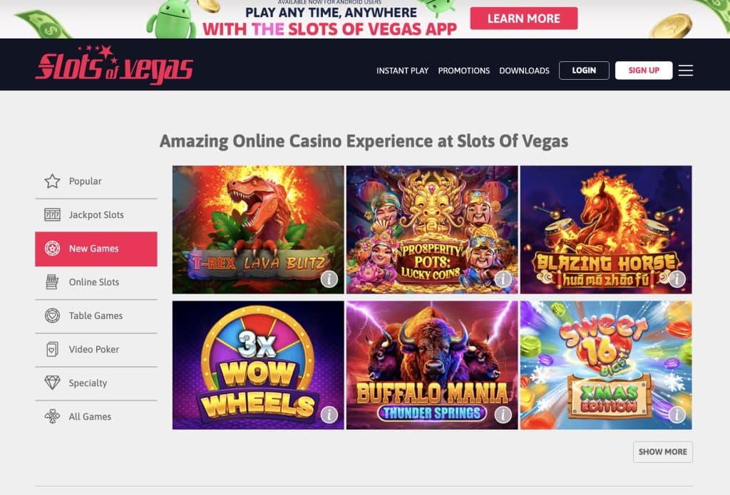 Slots of Vegas Online Casino App